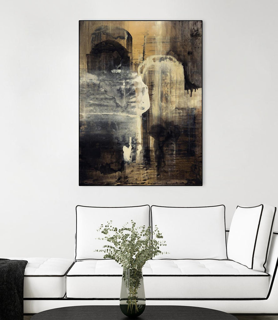 Crossing Into Canes by Daleno Art on GIANT ART - white abstract abstrait