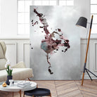 Welcomed Disturbance II by Daleno Art on GIANT ART - pink  abstract abstrait 