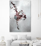Welcomed Disturbance II by Daleno Art on GIANT ART - pink  abstract abstrait 