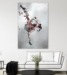 Welcomed Disturbance II by Daleno Art on GIANT ART - pink  abstract abstrait 