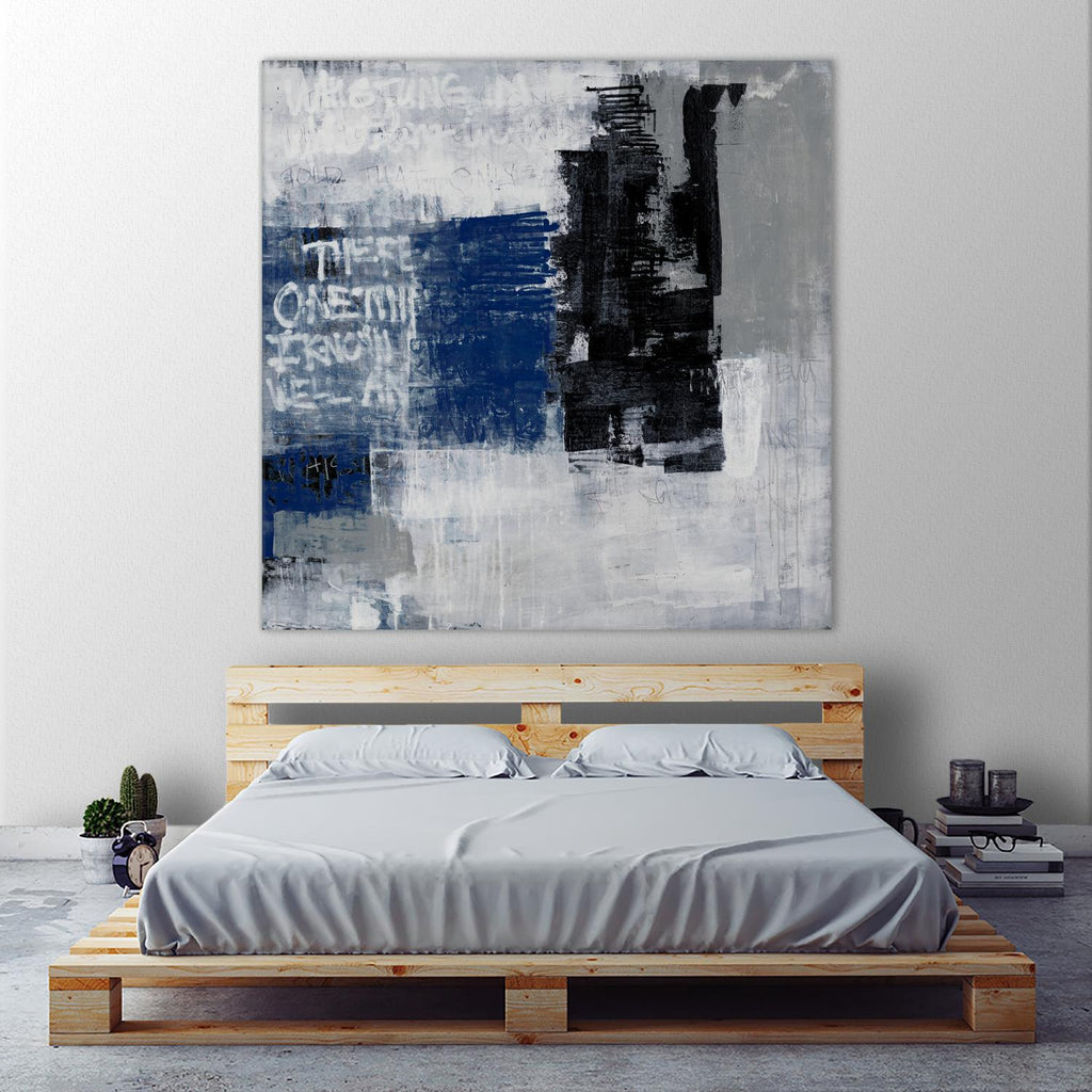 Just One TIme II by Daleno Art on GIANT ART - bleu abstract
