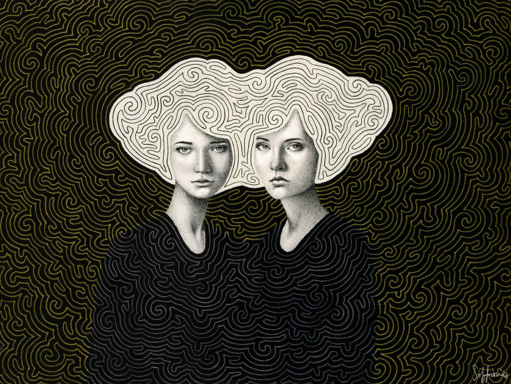Orla and Olinda by Sofia Bonati on GIANT ART - white men and women