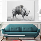 Birch Landscape by Ruben Carrasco on GIANT ART - black animals