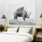 Birch Landscape by Ruben Carrasco on GIANT ART - black animals