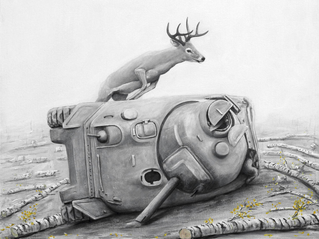 Artaud Deer by Ruben Carrasco on GIANT ART - black animals