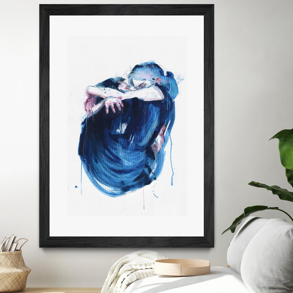 The Noise of the Sea by Agnes Cecile on GIANT ART - blue abstract