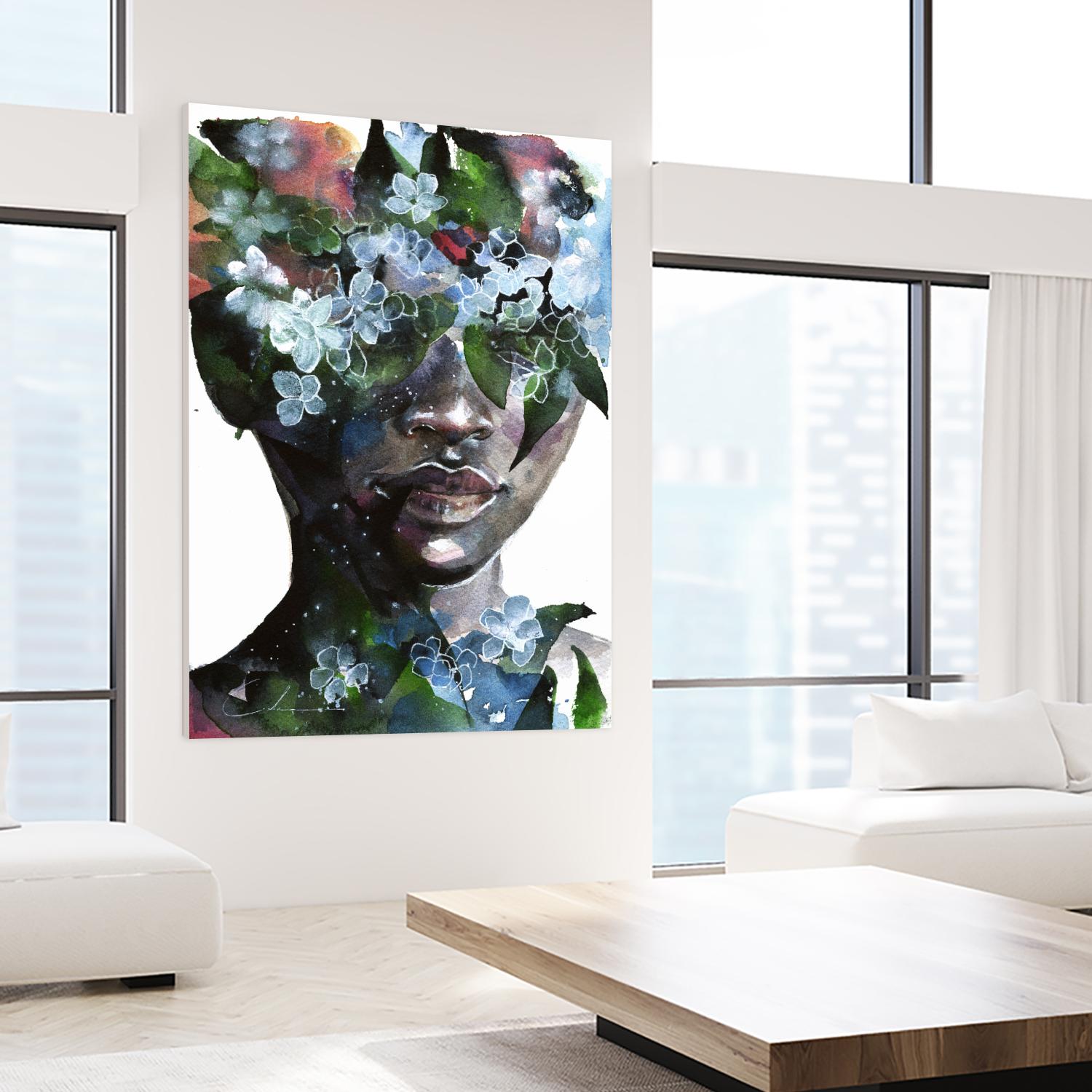 Garden II by Agnes Cecile on GIANT ART - green abstract