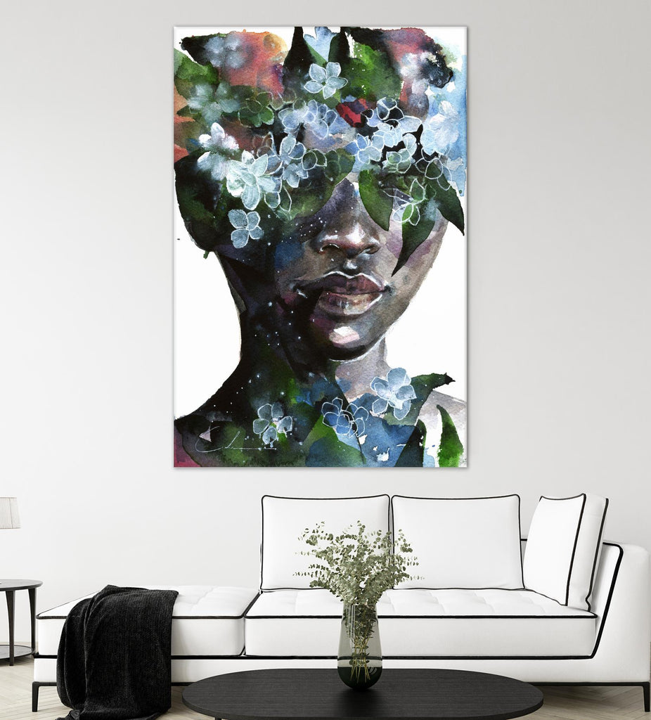 Garden II by Agnes Cecile on GIANT ART - green abstract