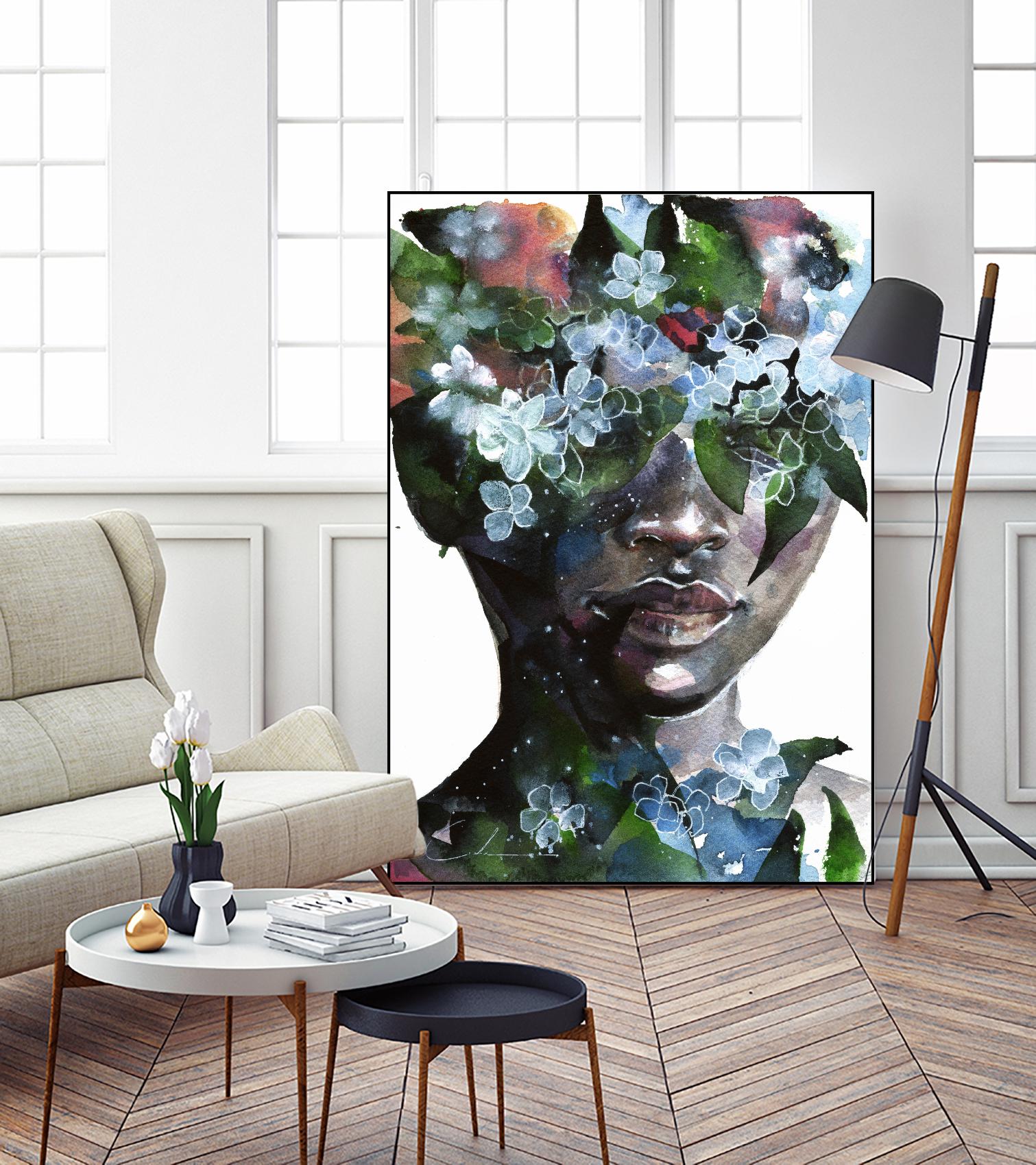 Garden II by Agnes Cecile on GIANT ART - green abstract