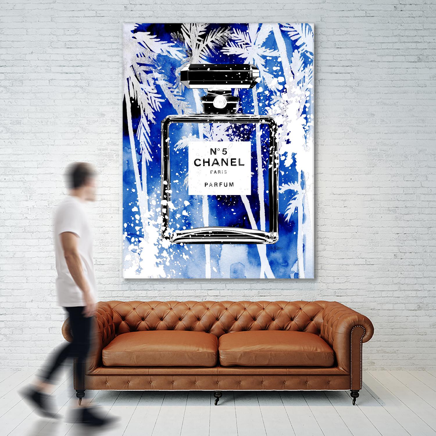 Chanel Blue Palms by Mercedes Lopez Charro on GIANT ART