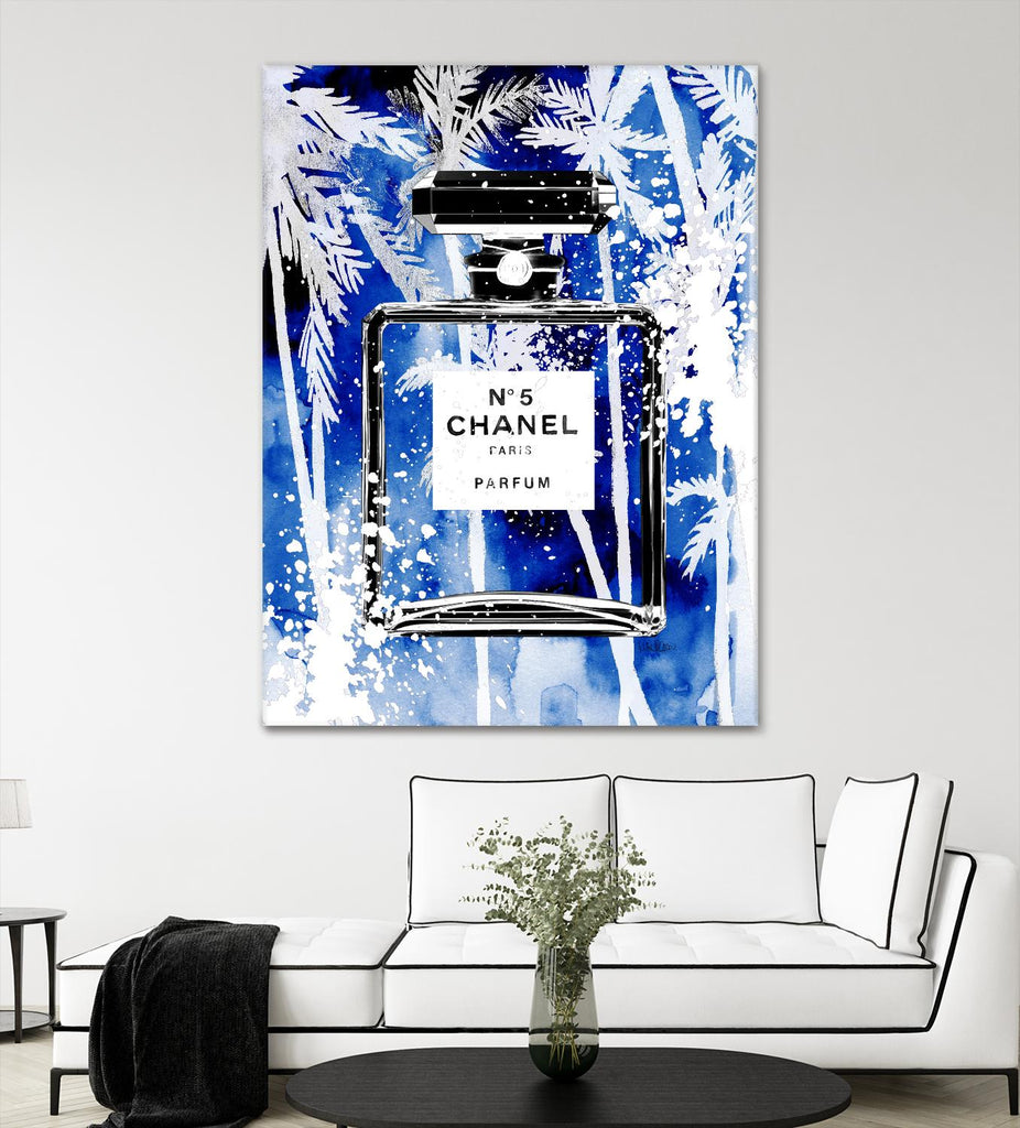 Chanel Blue Palms by Mercedes Lopez Charro on GIANT ART