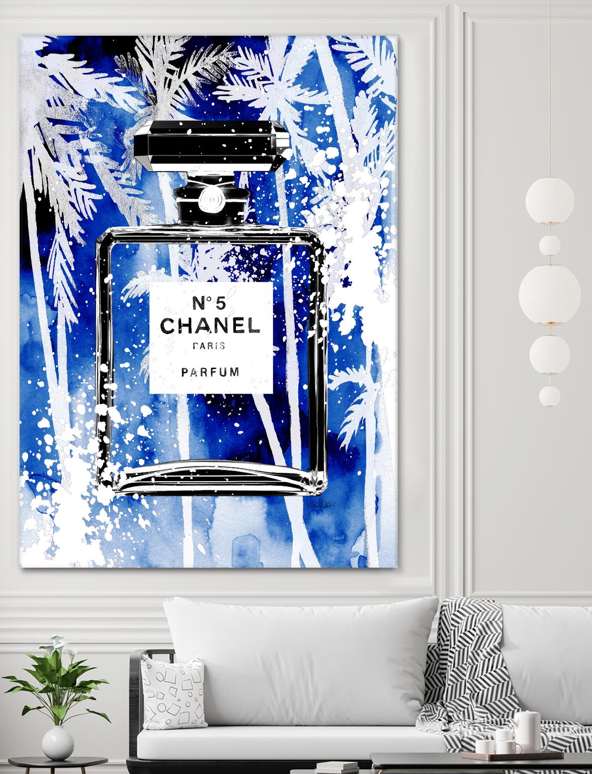 Chanel Blue Palms by Mercedes Lopez Charro on GIANT ART