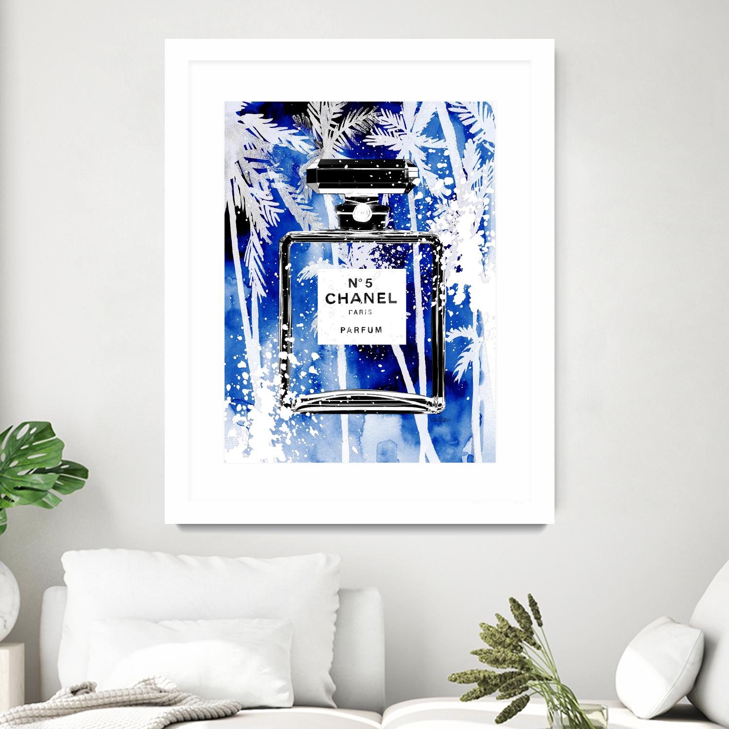 Chanel Blue Palms by Mercedes Lopez Charro on GIANT ART