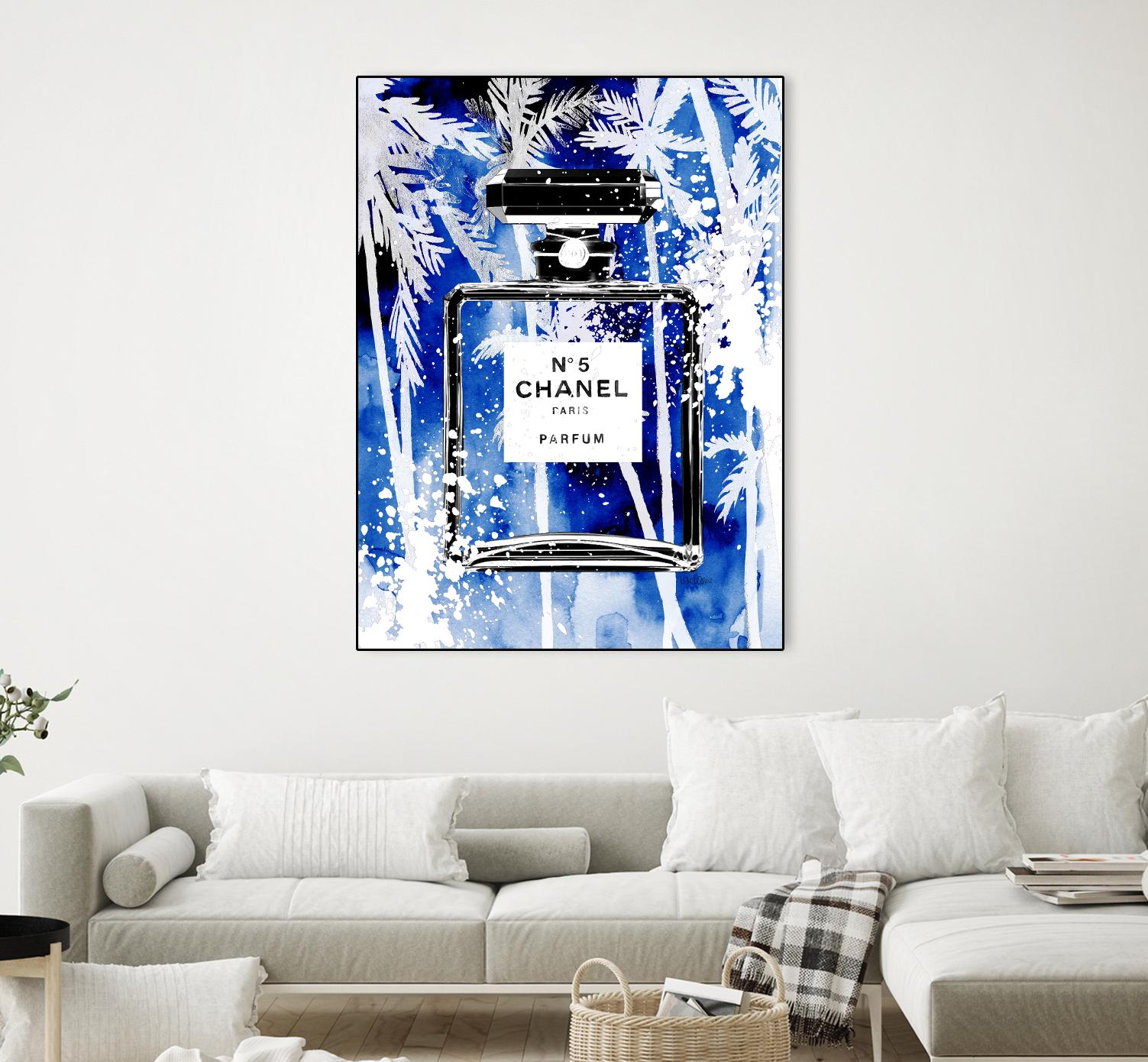 Chanel Blue Palms by Mercedes Lopez Charro on GIANT ART