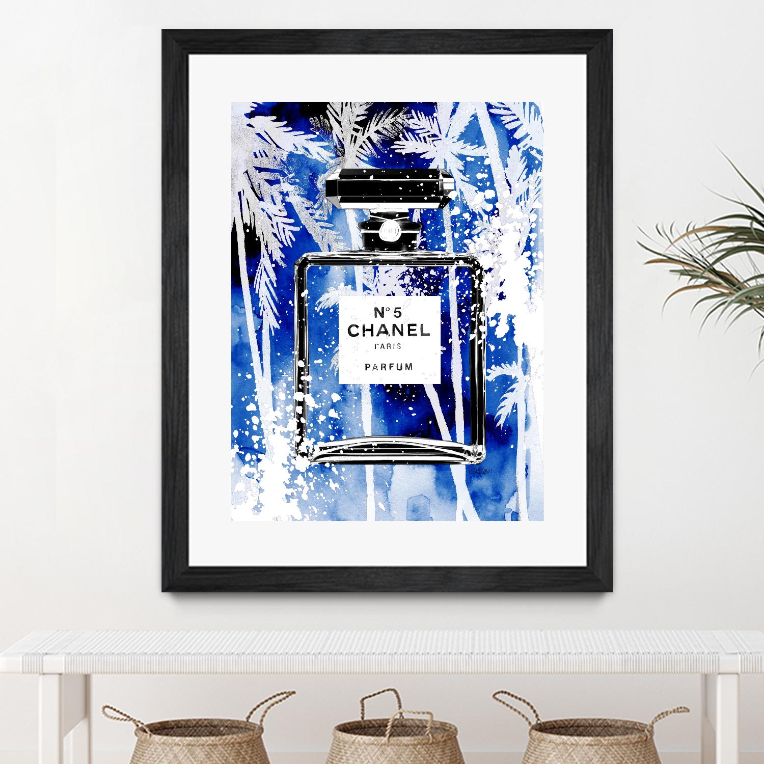 Chanel Blue Palms by Mercedes Lopez Charro on GIANT ART