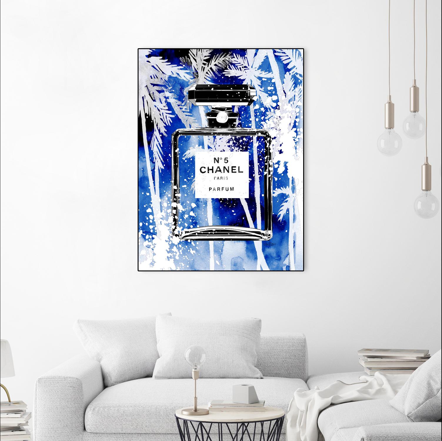 Chanel Blue Palms by Mercedes Lopez Charro on GIANT ART