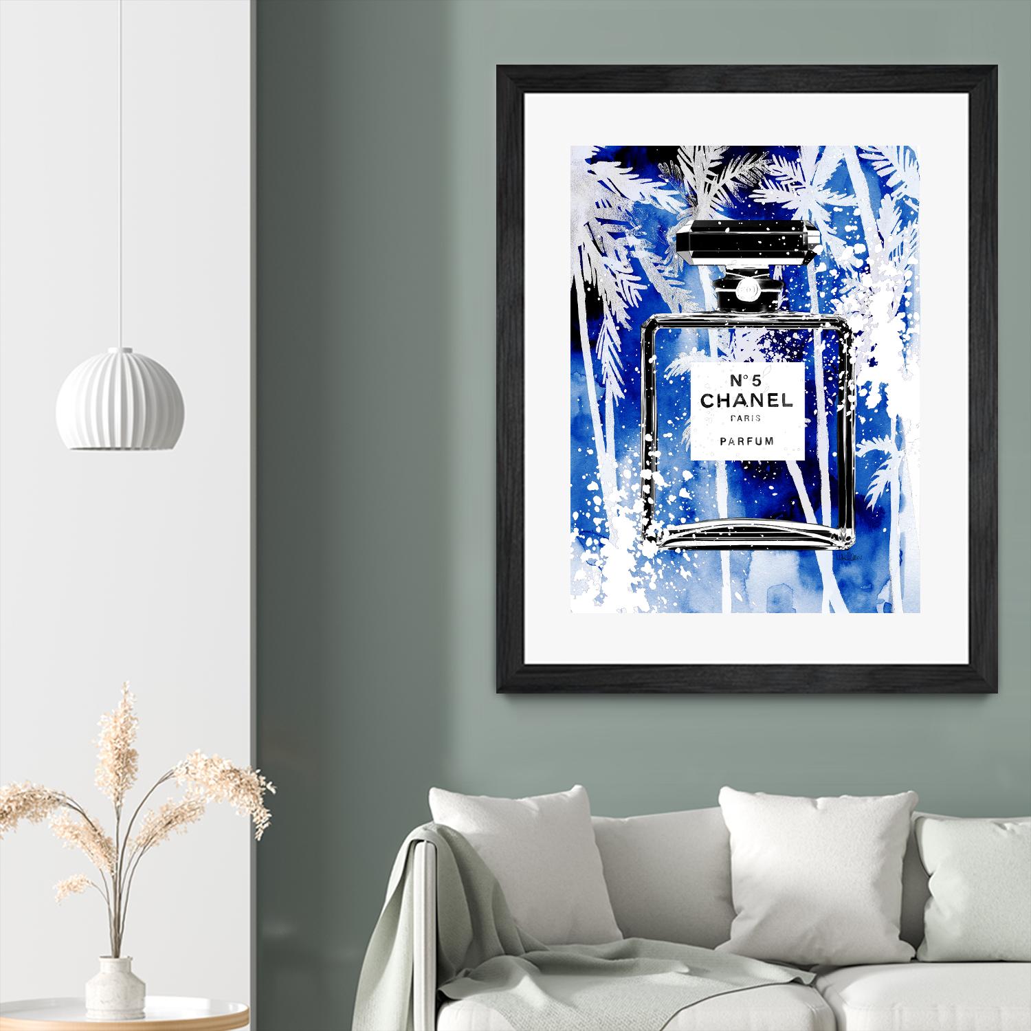 Chanel Blue Palms by Mercedes Lopez Charro on GIANT ART