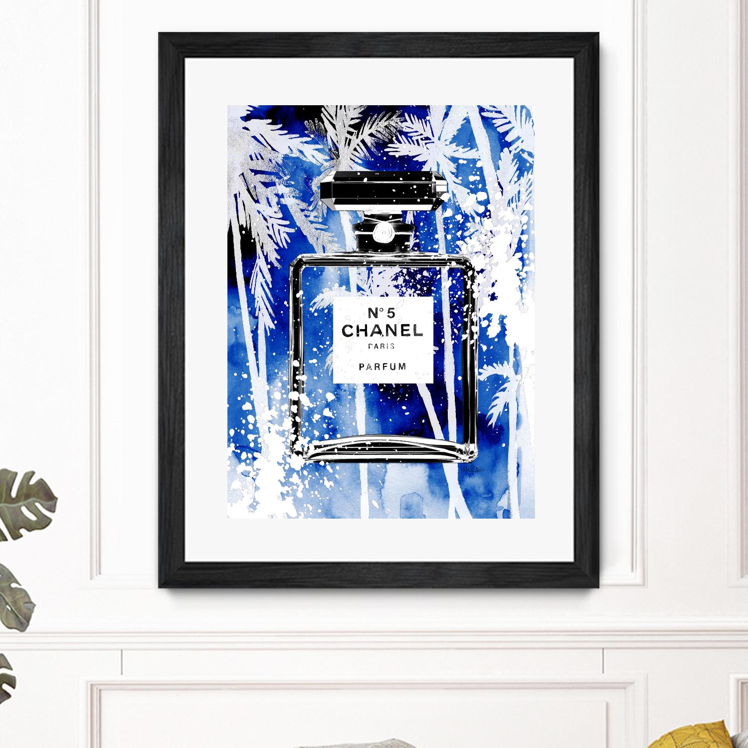 Chanel Blue Palms by Mercedes Lopez Charro on GIANT ART