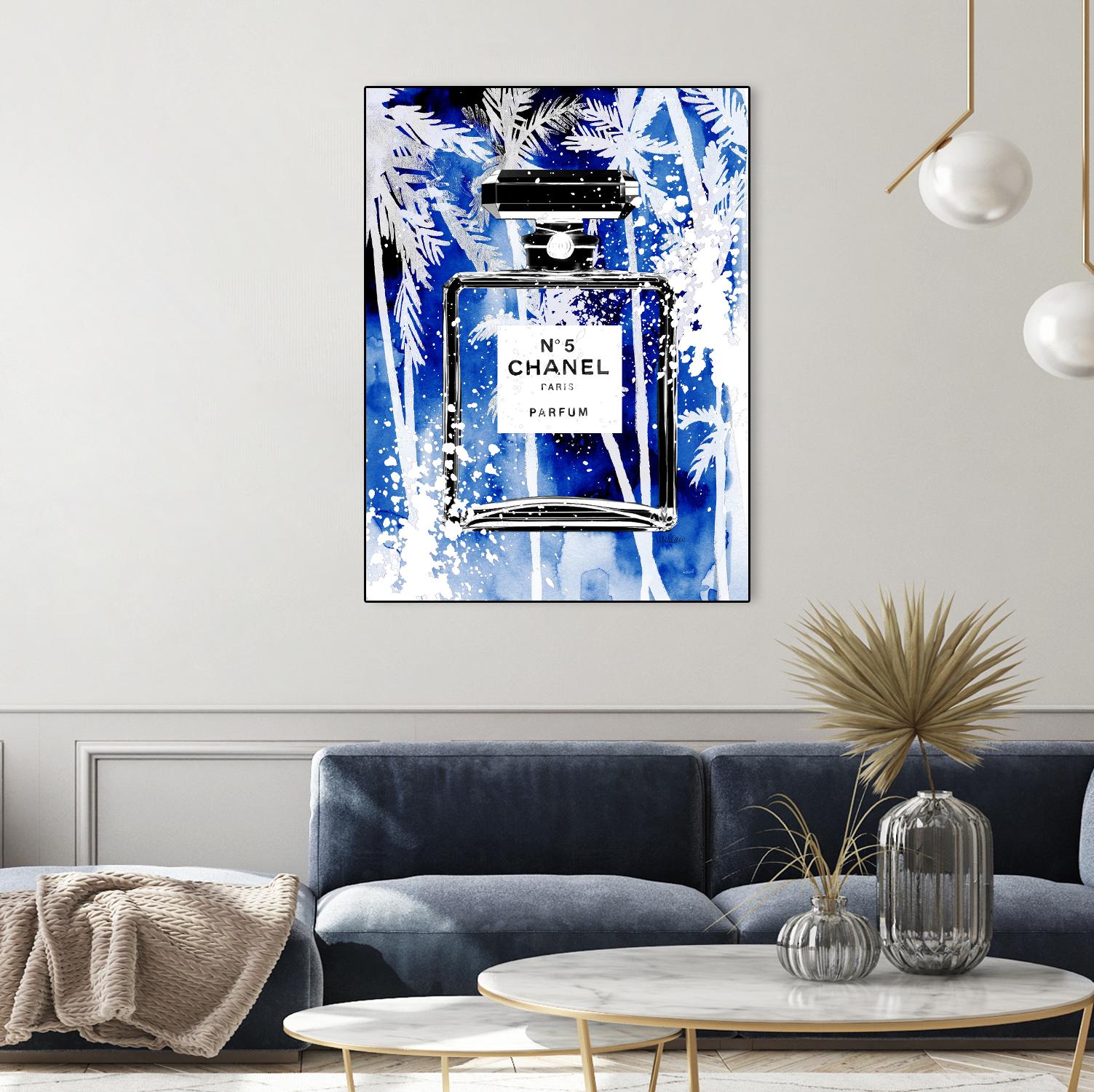 Chanel Blue Palms by Mercedes Lopez Charro on GIANT ART