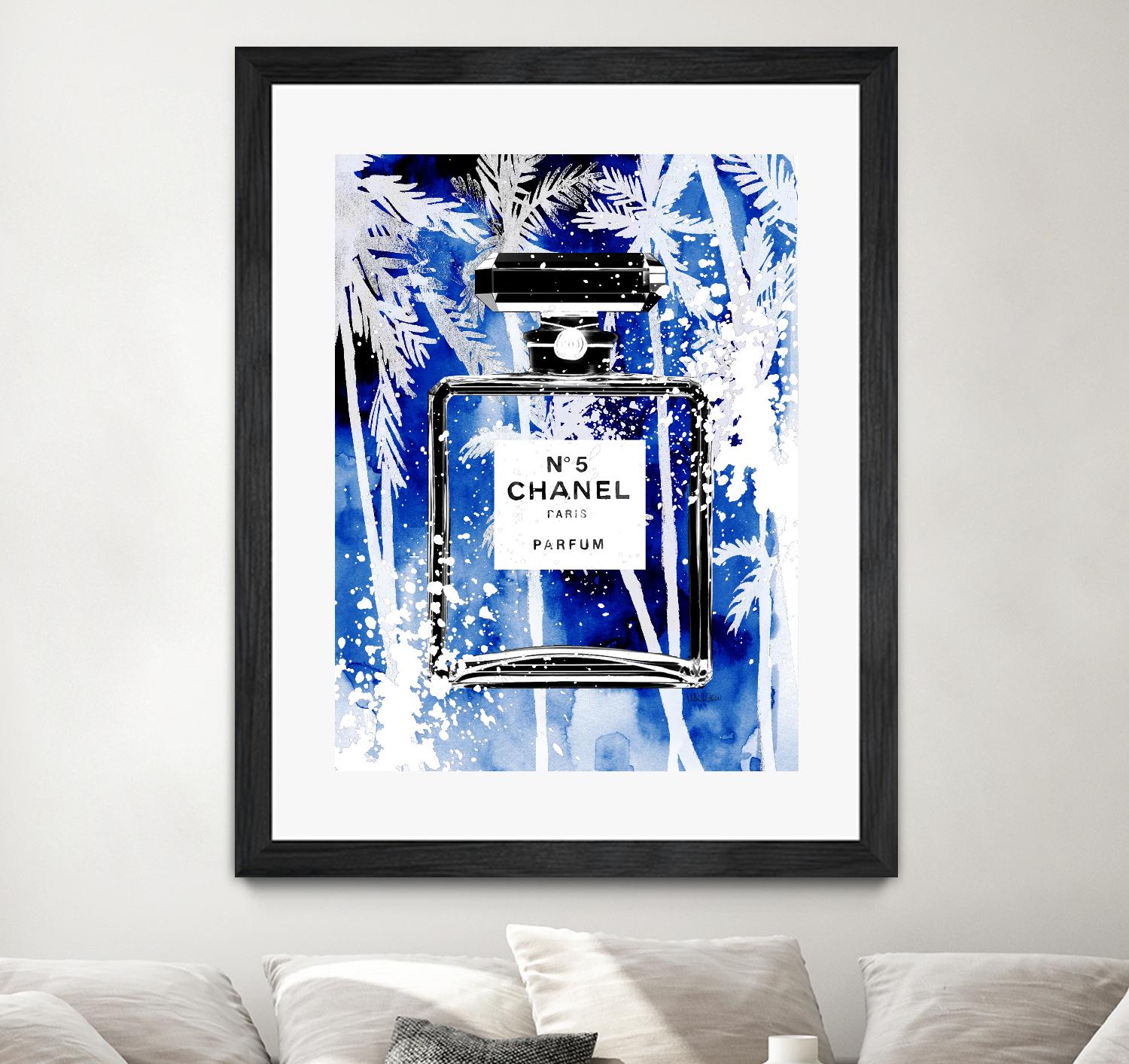 Chanel Blue Palms by Mercedes Lopez Charro on GIANT ART