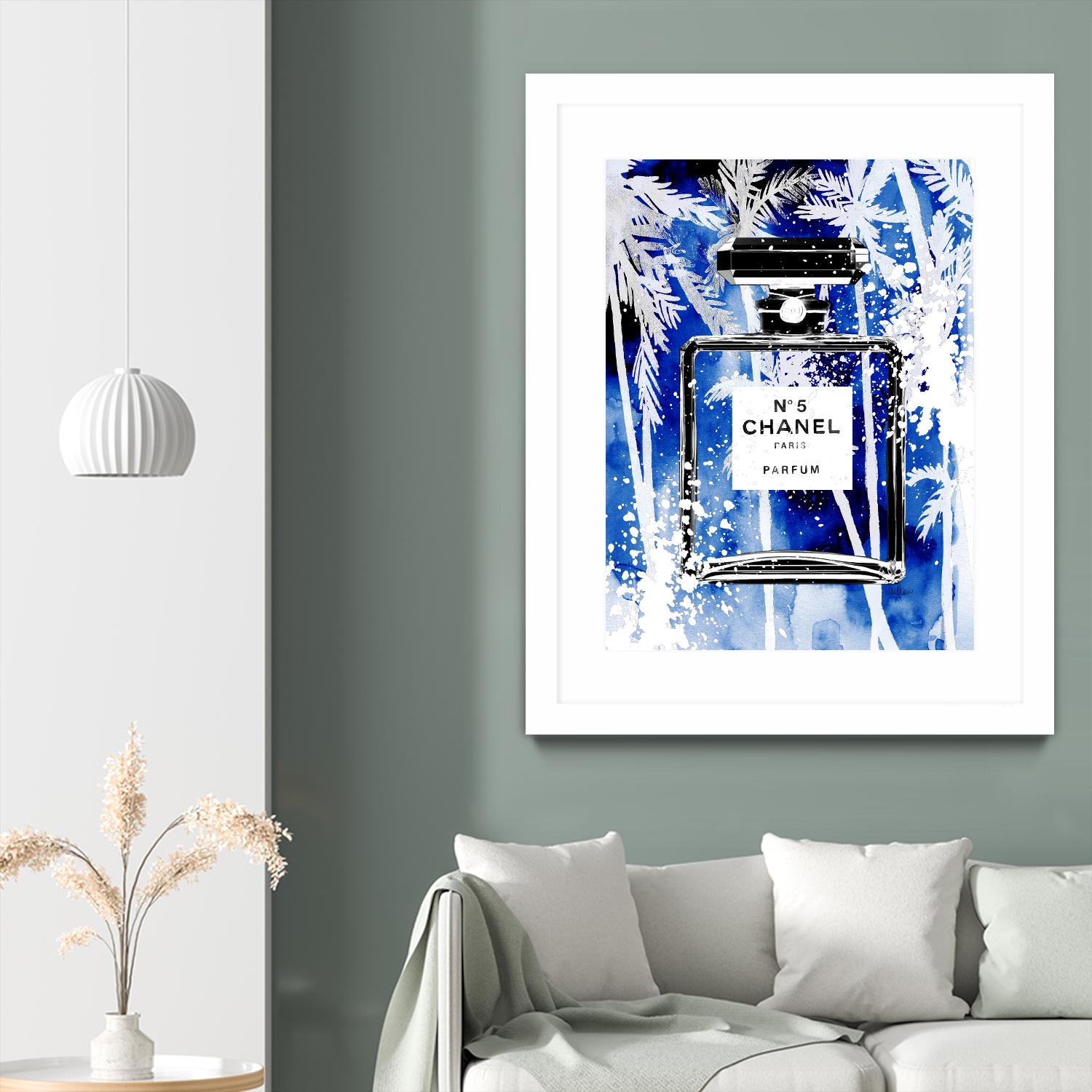 Chanel Blue Palms by Mercedes Lopez Charro on GIANT ART