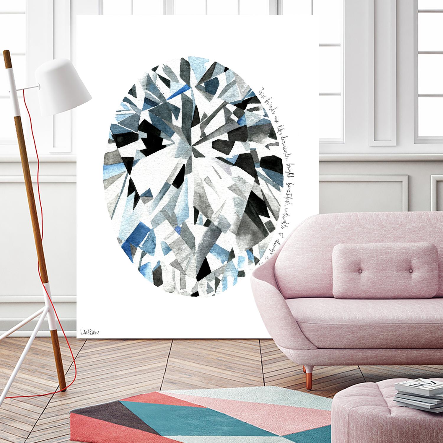 Oval Diamond by Mercedes Lopez Charro on GIANT ART