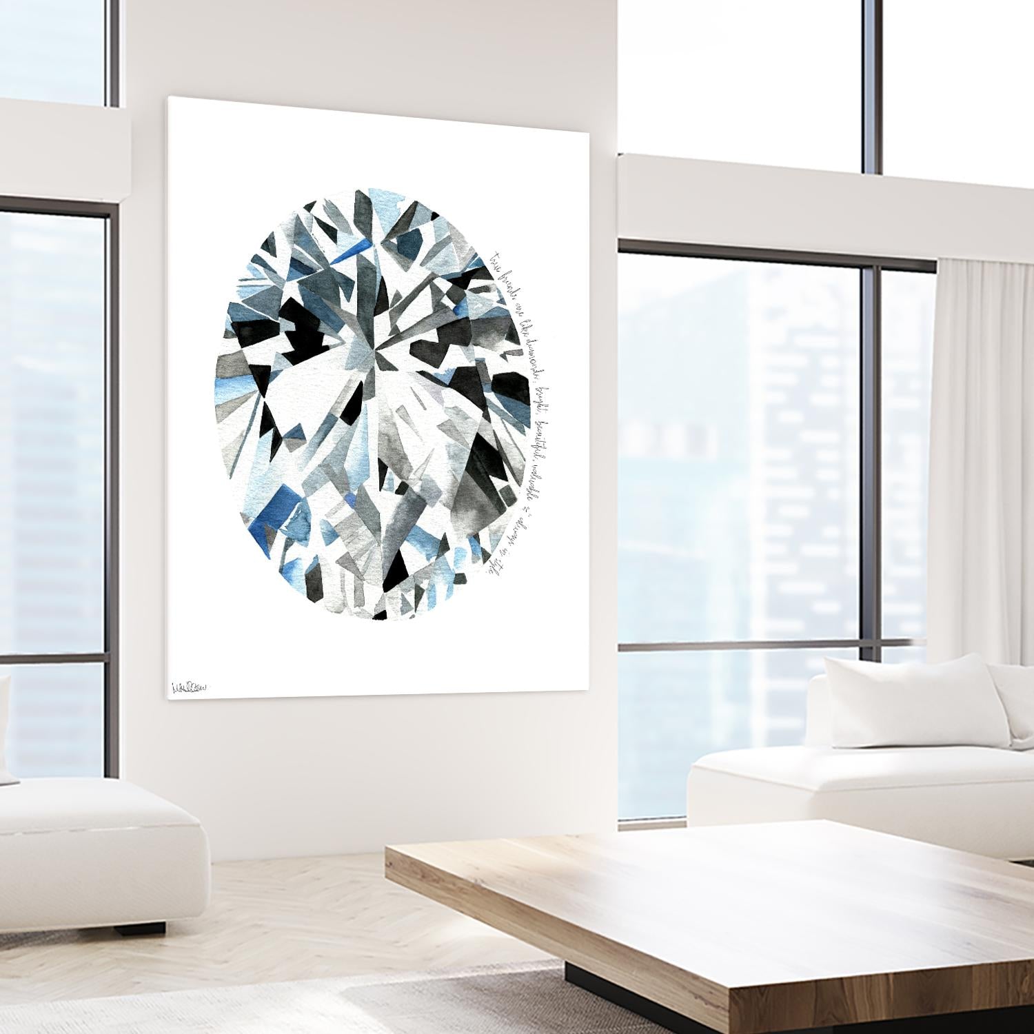 Oval Diamond by Mercedes Lopez Charro on GIANT ART