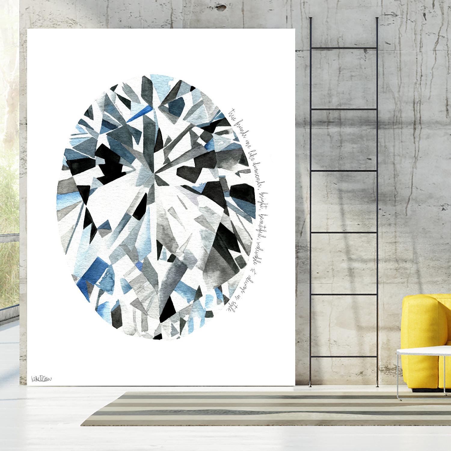 Oval Diamond by Mercedes Lopez Charro on GIANT ART