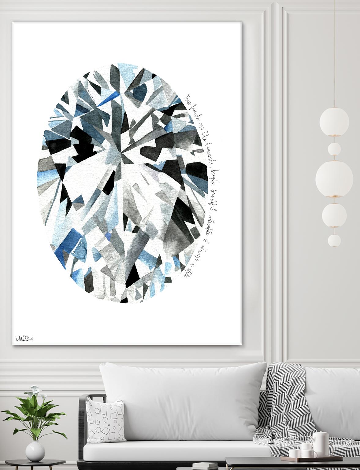 Oval Diamond by Mercedes Lopez Charro on GIANT ART