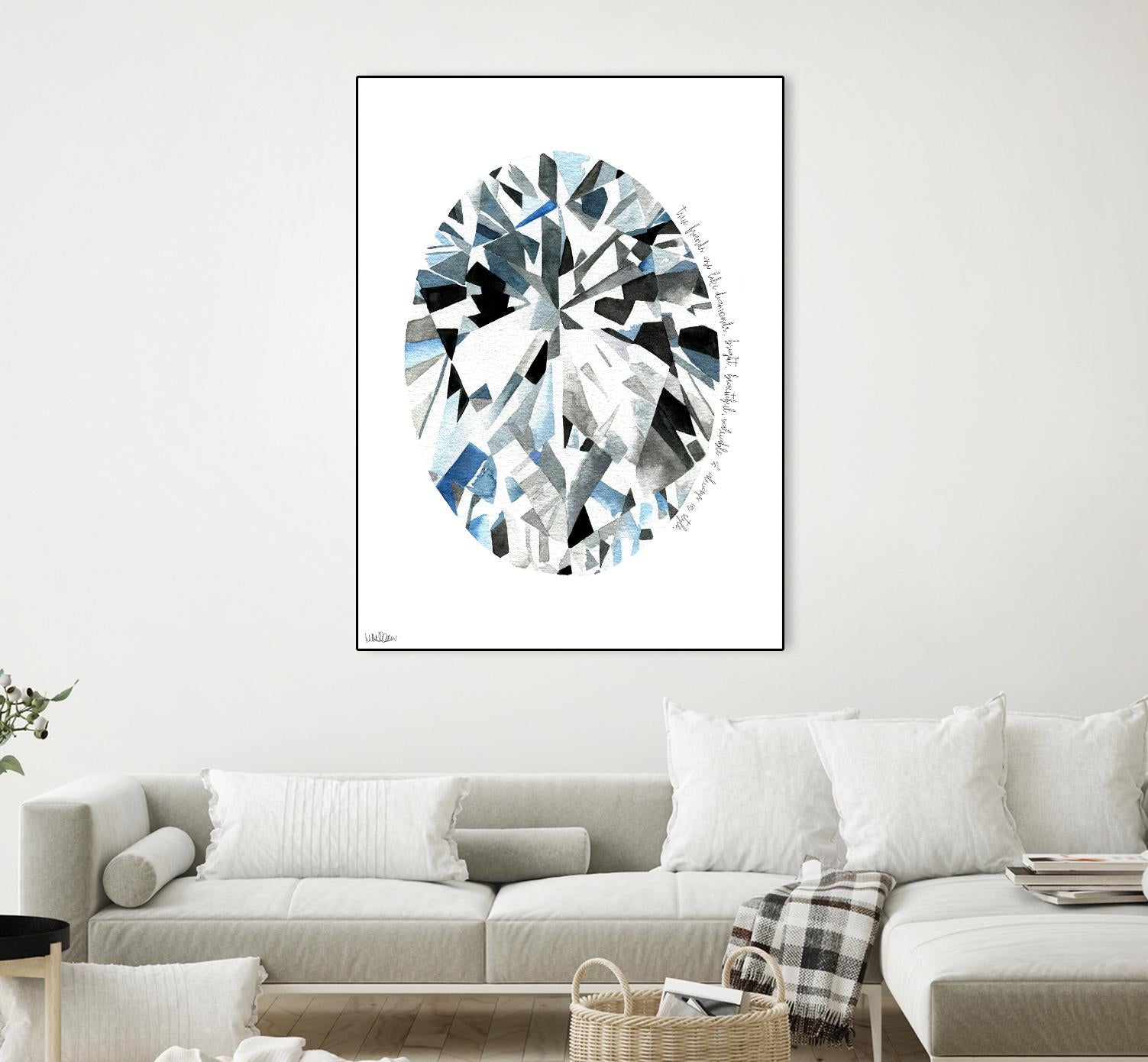 Oval Diamond by Mercedes Lopez Charro on GIANT ART