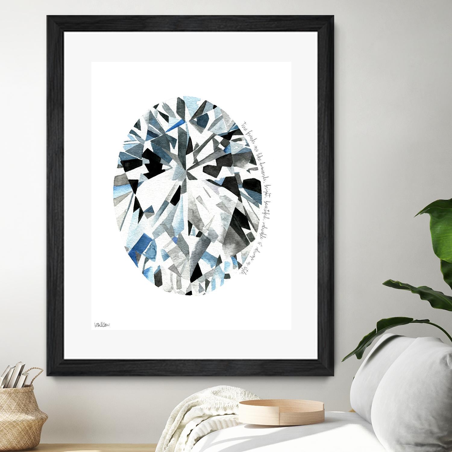 Oval Diamond by Mercedes Lopez Charro on GIANT ART