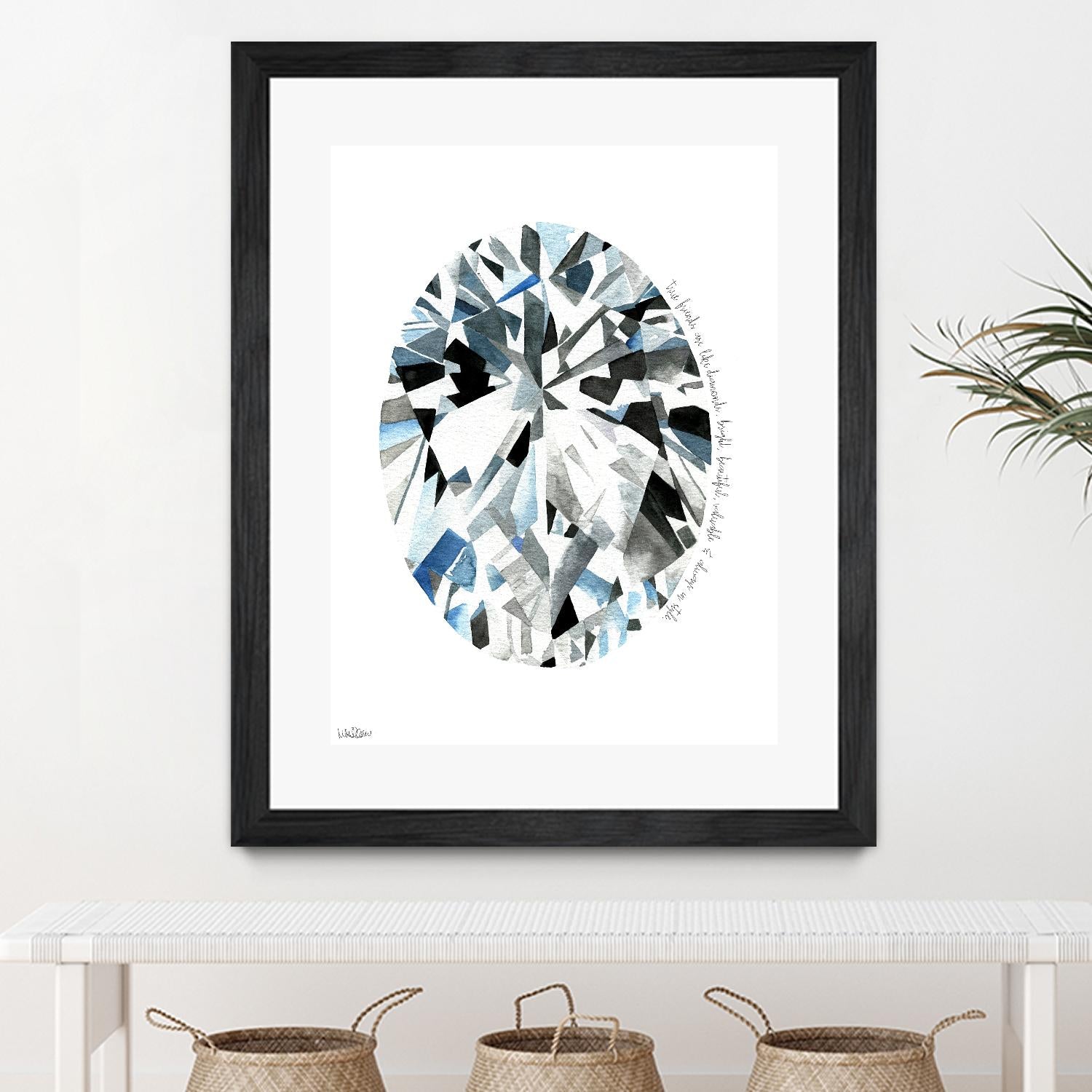 Oval Diamond by Mercedes Lopez Charro on GIANT ART