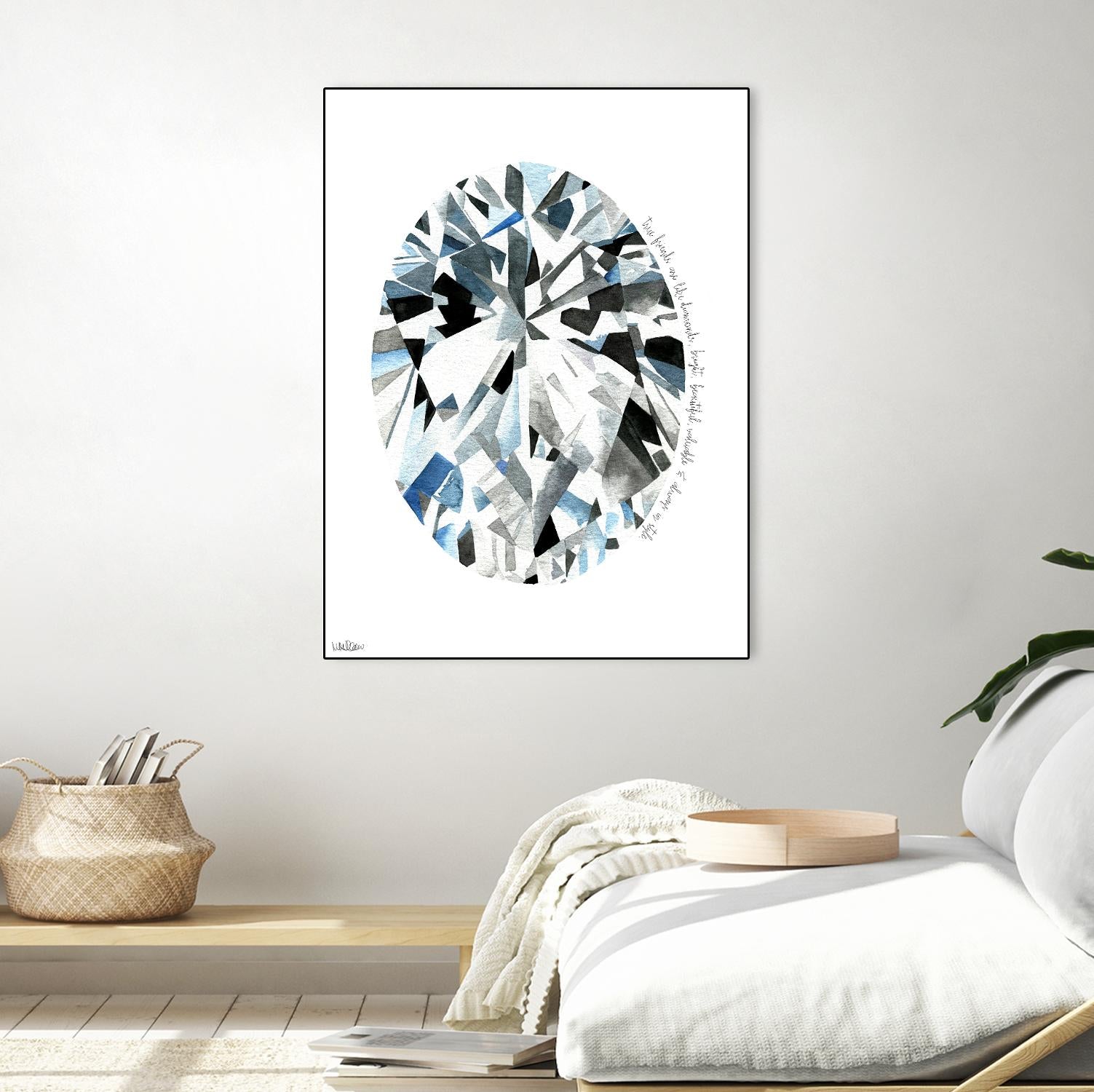 Oval Diamond by Mercedes Lopez Charro on GIANT ART