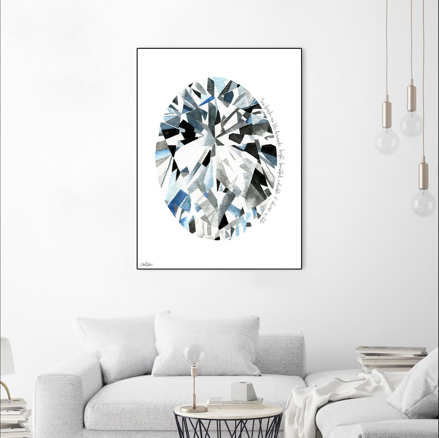 Oval Diamond by Mercedes Lopez Charro on GIANT ART