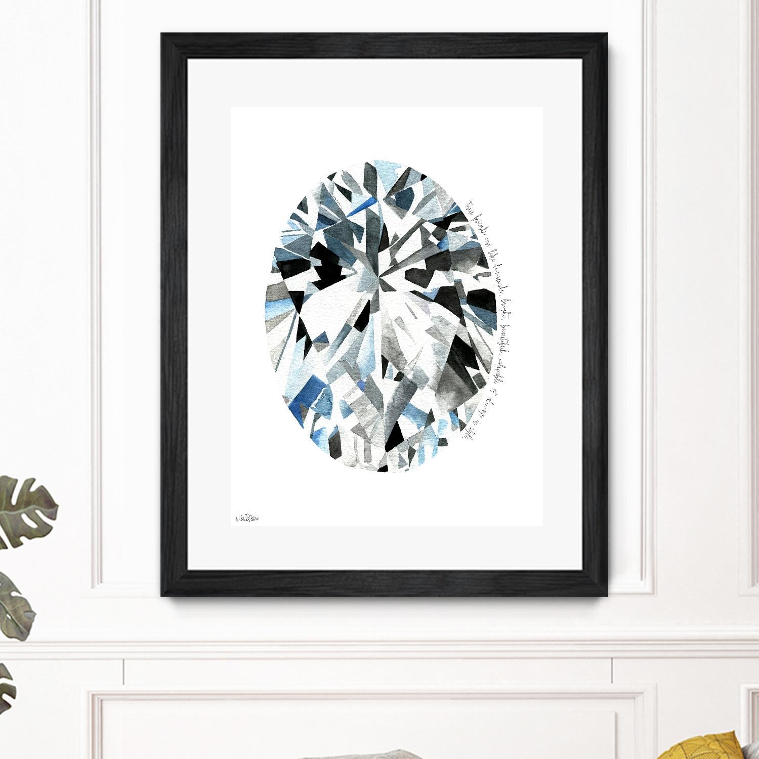 Oval Diamond by Mercedes Lopez Charro on GIANT ART