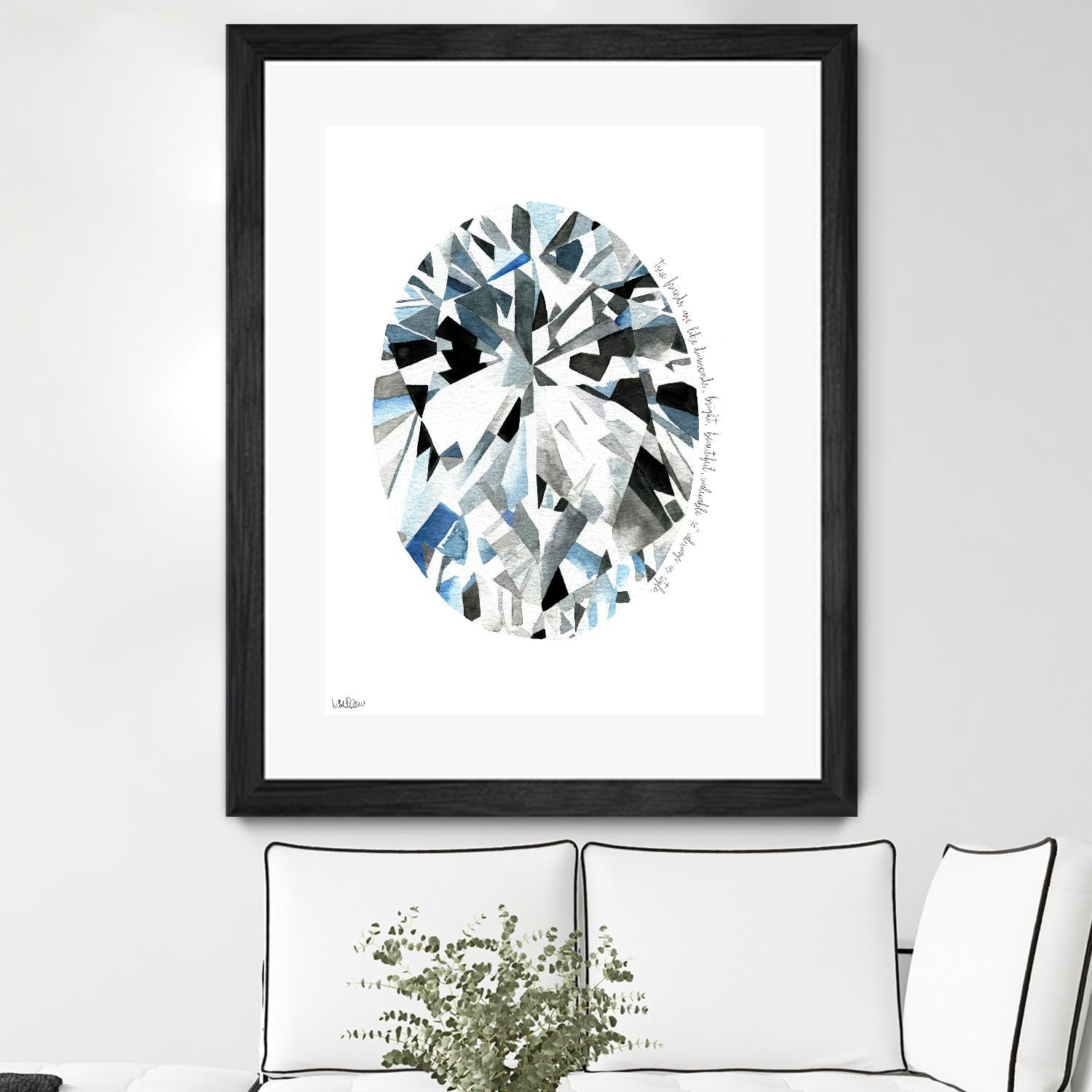 Oval Diamond by Mercedes Lopez Charro on GIANT ART