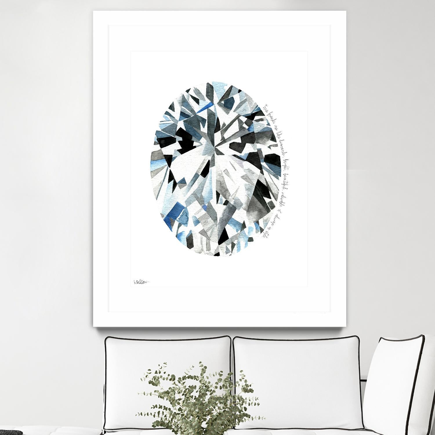 Oval Diamond by Mercedes Lopez Charro on GIANT ART