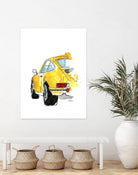 Yellow 911 by Mercedes Lopez Charro on GIANT ART