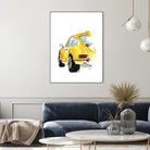 Yellow 911 by Mercedes Lopez Charro on GIANT ART