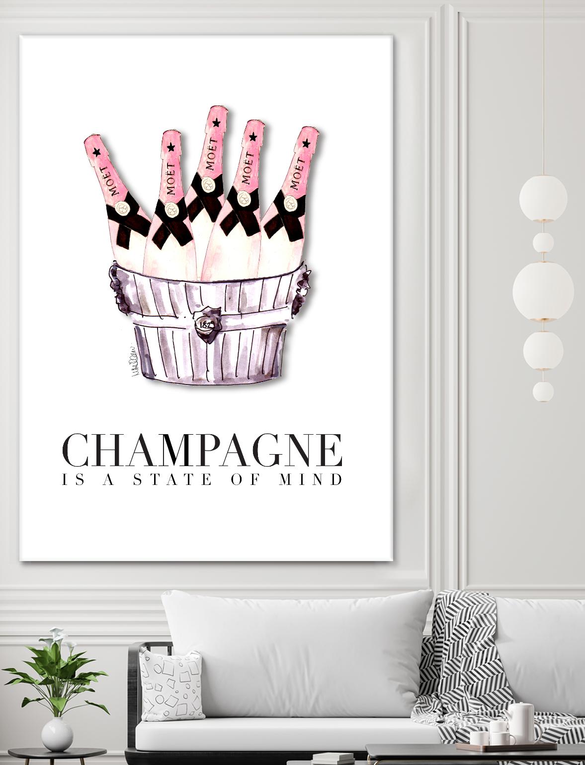 Champagne is A State of Mind by Mercedes Lopez Charro on GIANT ART