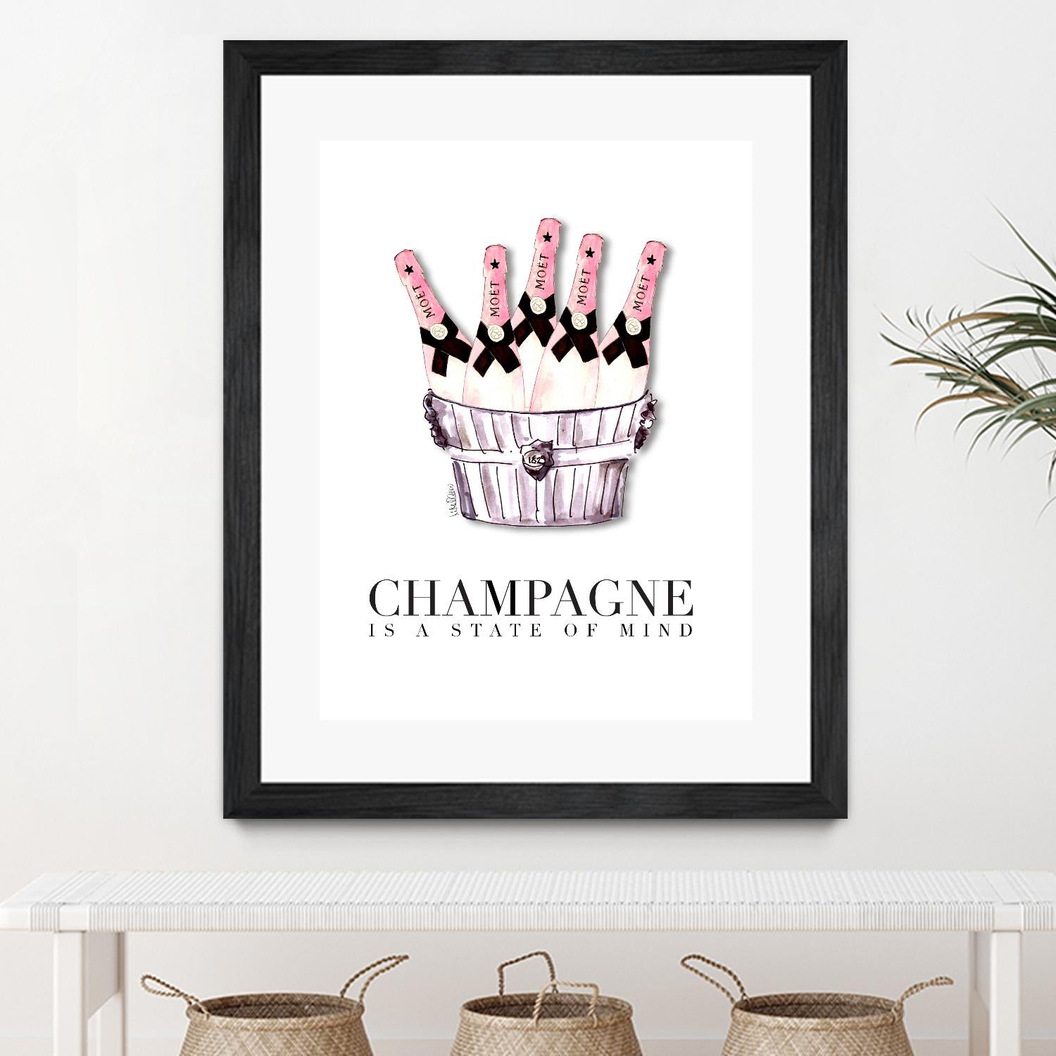 Champagne is A State of Mind by Mercedes Lopez Charro on GIANT ART