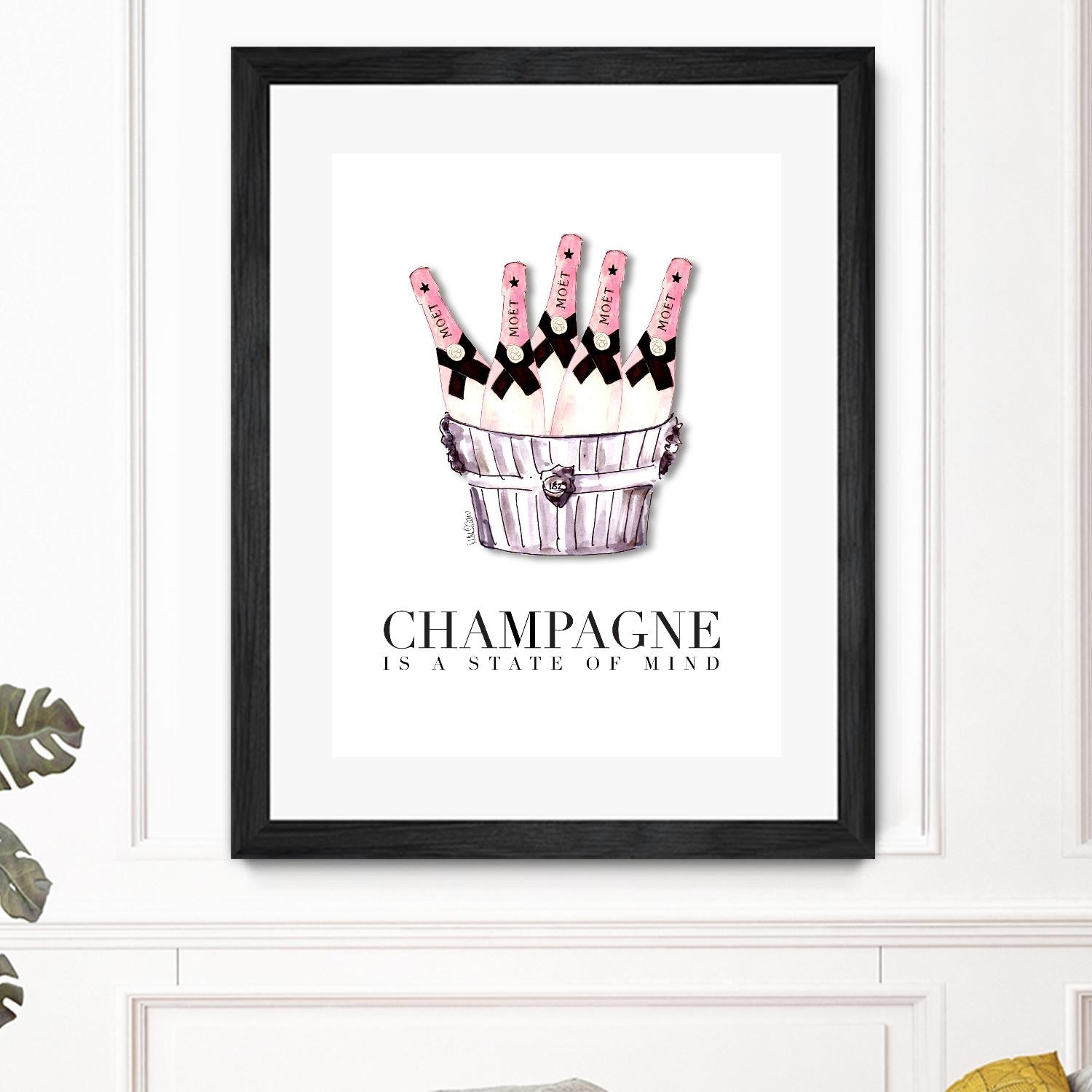 Champagne is A State of Mind by Mercedes Lopez Charro on GIANT ART