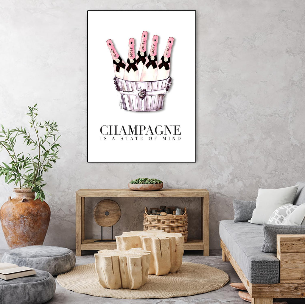 Champagne is A State of Mind by Mercedes Lopez Charro on GIANT ART