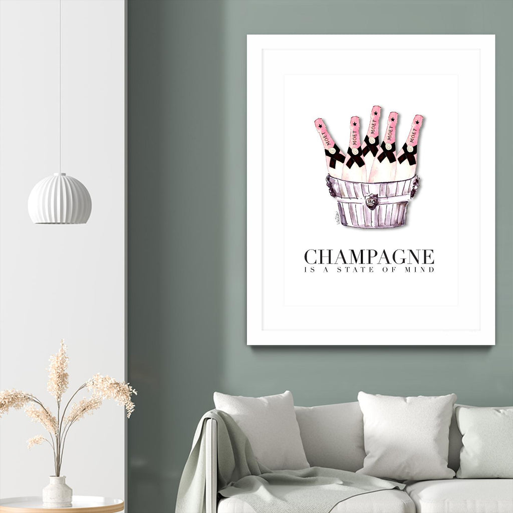 Champagne is A State of Mind by Mercedes Lopez Charro on GIANT ART
