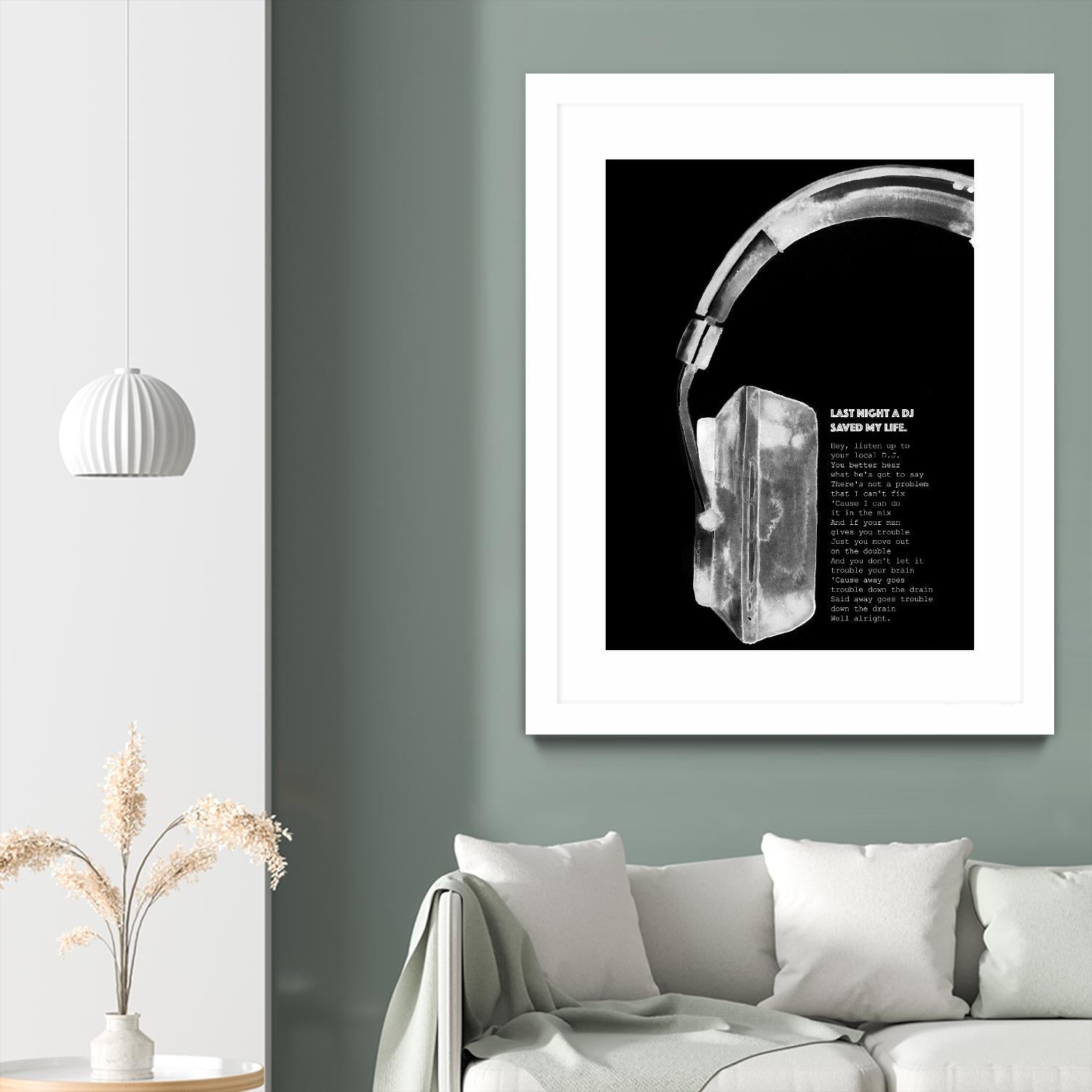 Last Night a DJ (Black) by Mercedes Lopez Charro on GIANT ART