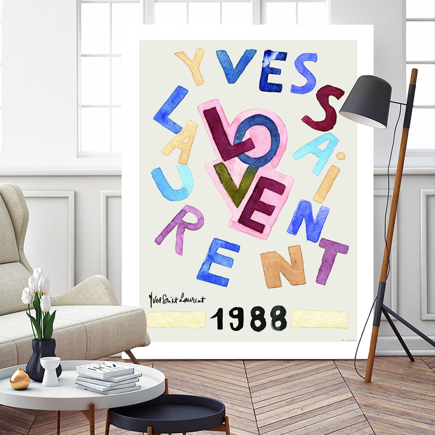 YSL Love by Mercedes Lopez Charro on GIANT ART