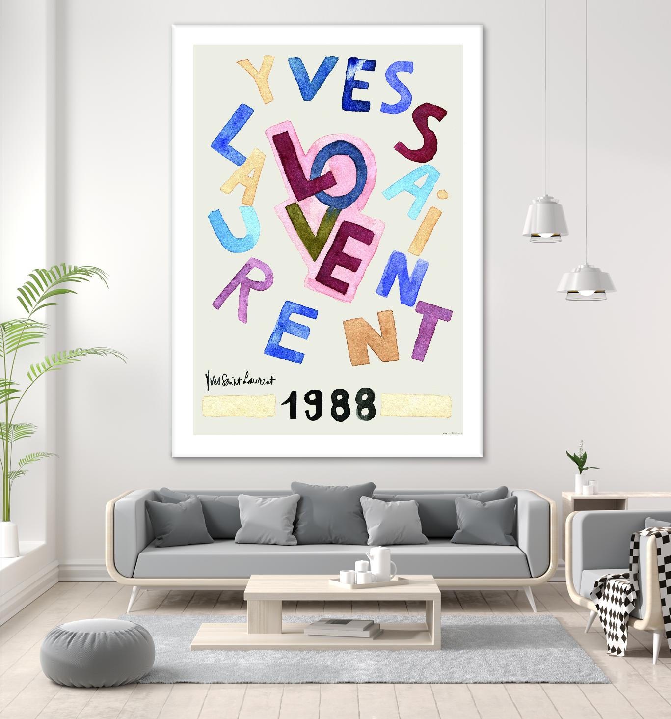 YSL Love by Mercedes Lopez Charro on GIANT ART