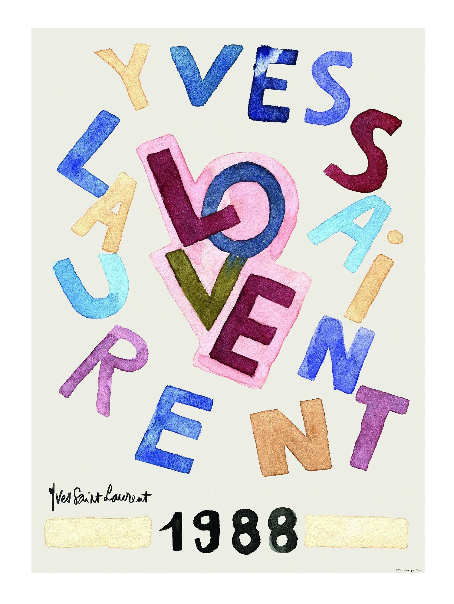 YSL Love by Mercedes Lopez Charro on GIANT ART