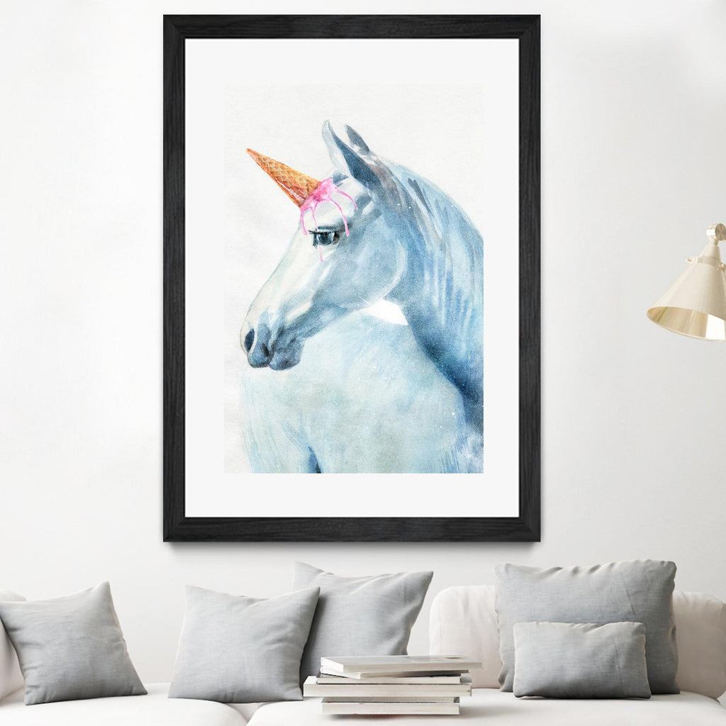 Unique Horn by Alex Cherry on GIANT ART - white animals
