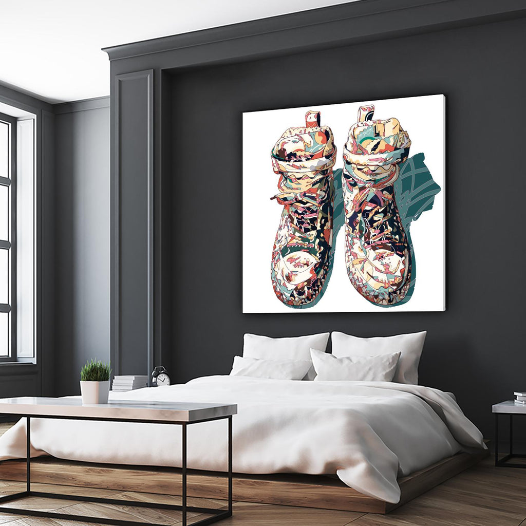 Sneaker by HR-FM on GIANT ART - blue contemporary